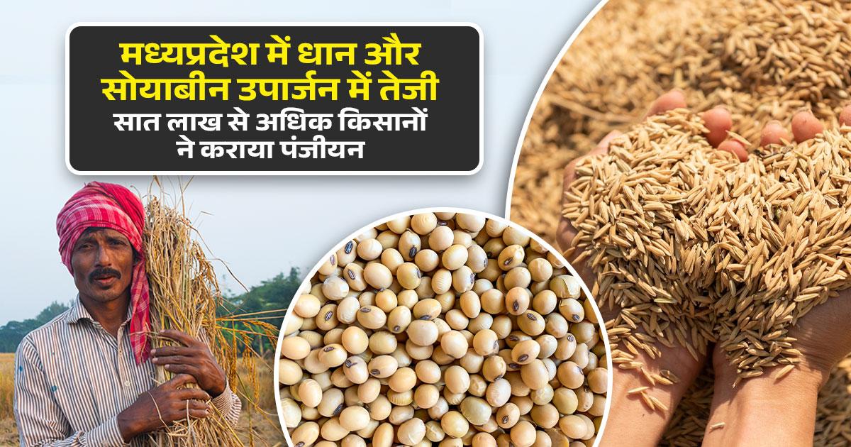 धान और सोयाबीन का अच्छा दाम